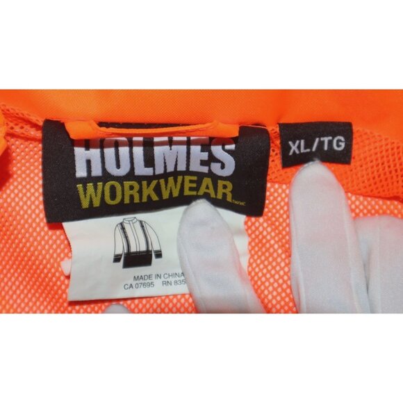 Holmes Workwear Hi-Vis Safety Jacket XL Reflective Waterproof ANSI Workcore - Picture 3 of 11